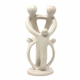 Natural Soapstone Family Sculpture - 2 Parents