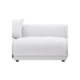 144  Sectional Couch Sofa With Ottoman,Soft Sofa Set With Ottoman For Home- Beige, Part Of Corner (Option: MiddleBeige)