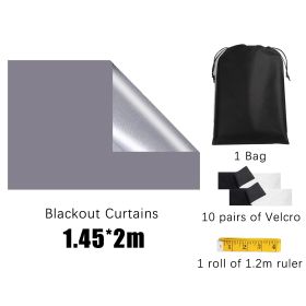 Blackout Shades Window Cover Grey Blackout Curtains (Option: W13627252)
