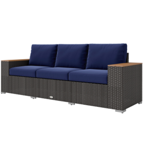 Sofa Chair (Option: Brown Navy Blue)