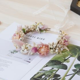 Gypsophila Crown, Dried Flower Crown, Bridal Wedding, Daily Party, Birthday Universal Crown (Option: Child)